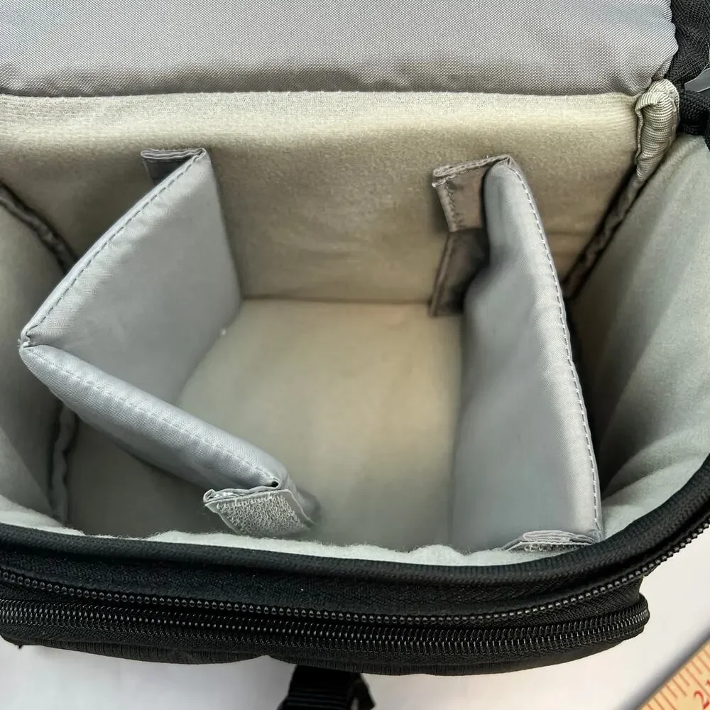 Sony Black DSLR Camera Bag Adjustable Dividers Padded Shoulder Case Medium